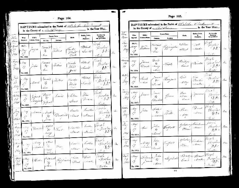 Rippington (William) 1850 Baptism Record